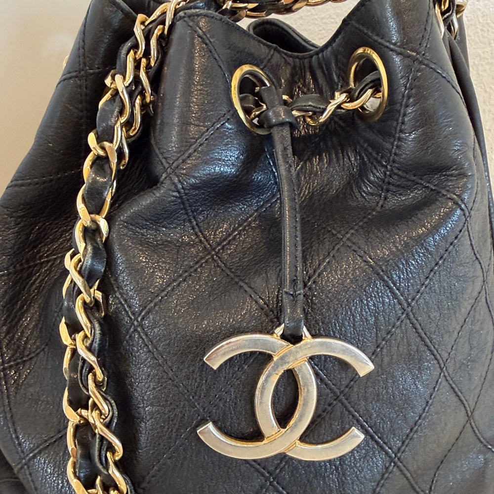 Chanel Lambskin Bucket Bag - Picture 2 of 13